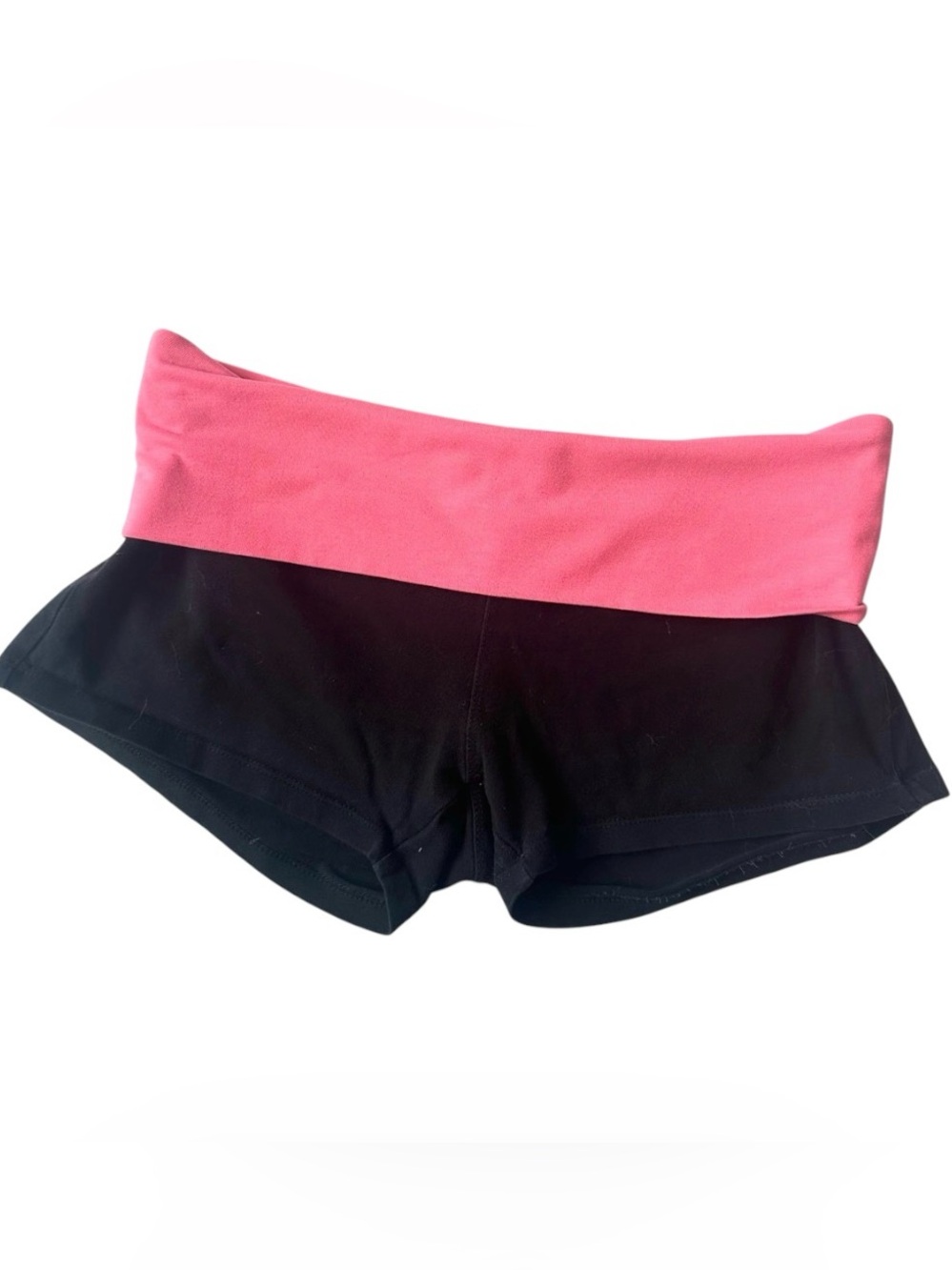 Y2K Fold Over Micro Mini Yoga Booty Shorts!